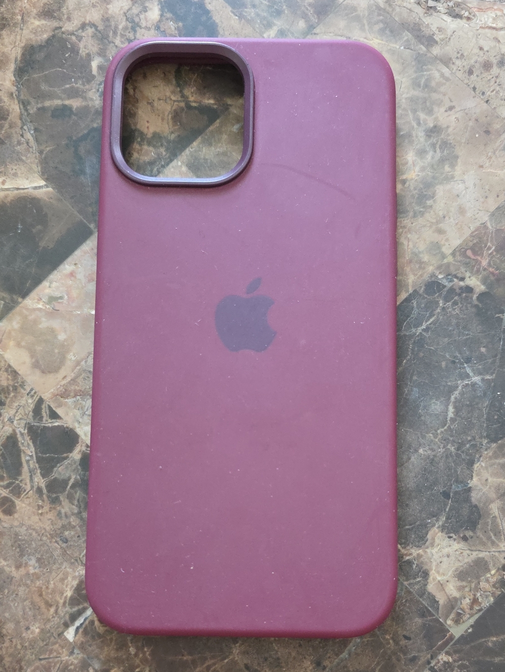 iPhone 12 Pro Max,Apple Silicone iPhone Case in Plum Berry.